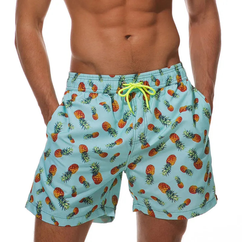Escatch Brand Sommer Herren Shorts Mode Polyester schnelltrocknende Boardshorts Männer Sport Gym Badehose Surf Badeshorts für Herren