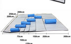 Aluminiumfolie Feuchtigkeitsdichte Unterlage Outdoor Camping Wasserdichte Zeltunterlage Tragbare Picknickmatte Leichte Wander Schlafunterlage