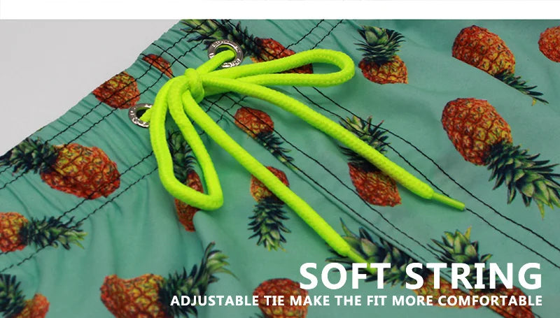Escatch Schnelltrocknende Sommer Badeshorts für Herren, Beach Boardshorts, Badehosen für Männer, Schwimmhosen, Herren Sportbekleidung, Strandmode, Fitness Übergrößen