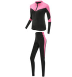 Schnell trocknende Damen Sportbekleidung Yoga-Set Fitnessstudio Yoga-Kleidung Anzugsets Mantel+BH+T-Shirt+Leggings 2019 Workout Laufen Training