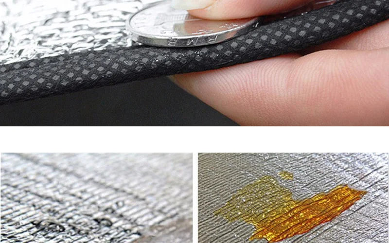Aluminiumfolie Feuchtigkeitsdichte Unterlage Outdoor Camping Wasserdichte Zeltunterlage Tragbare Picknickmatte Leichte Wander Schlafunterlage