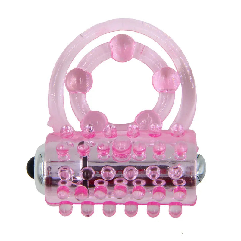 Dingye Dual Pleasure Clit Flicker Vibrating Penisring Sexprodukte für Herren Cockring