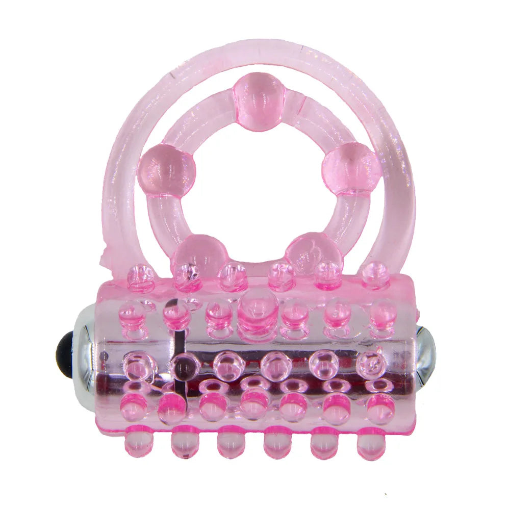 Dingye Dual Pleasure Clit Flicker Vibrating Penisring Sexprodukte für Herren Cockring
