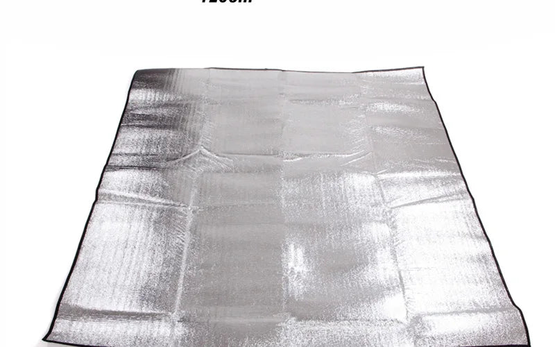 Aluminiumfolie Feuchtigkeitsdichte Unterlage Outdoor Camping Wasserdichte Zeltunterlage Tragbare Picknickmatte Leichte Wander Schlafunterlage