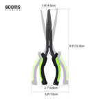 Booms Fishing F03 Fischerzange 23cm lange Nasenhakenentferner Edelstahl-Schnurschneider Schere Fischerzange