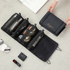 4-in-1 Kosmetiktasche für Damen, Reißverschluss, Netz, trennbare Kosmetiktasche, faltbare Nylon-Tasche, Seil-Make-up-Tasche, Kosmetyczka