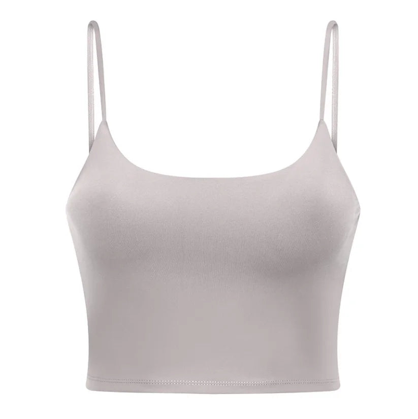 Damen Longline Sport-BH ohne Bügel, gepolstert