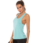 WANAYOU Ärmellose Yoga-Shirts Damen Schnelltrocknendes Running Sport Tank Top Ärmelloses Fitness Gym Workout Top Yoga Weste