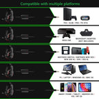 Kopfhörer 3,5mm Kabelgebundenes Gaming Headset Ohrhörer Musik für PS4 Playstation 4 Game PC Chat Computer mit Mikrofon
