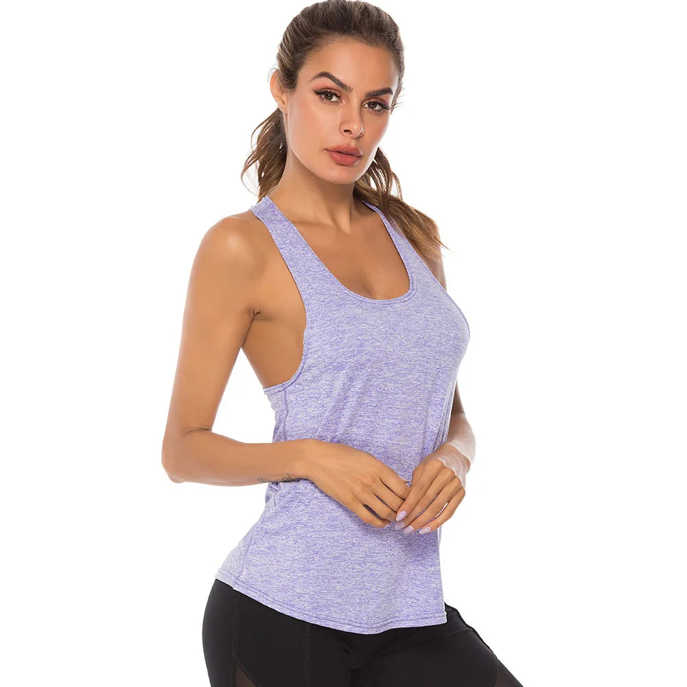 WANAYOU Ärmellose Yoga-Shirts Damen Schnelltrocknendes Running Sport Tank Top Ärmelloses Fitness Gym Workout Top Yoga Weste