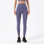 SOISOU Nylon Yogahosen Gym Leggings Damen Mädchen Fitness Weiche Strumpfhosen Hohe Taille Elastisch Atmungsaktiv Keine T-Linie Sporthosen