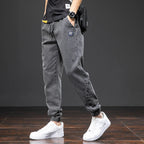 Frühling Sommer Schwarz Blau Cargo Jeans Herren Streetwear Denim Jogger Hosen Herren Baggy Harem Jean Hosen Übergröße