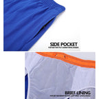 Escatch 2026 Sommer Herren-Badebekleidung Einfarbig Multicolor Polyester-Netzfutter Seitliche Reißverschlusstasche Maillot De Bain Homme Sportshorts
