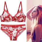 DaiNaFang Neue Sexy Hochwertige Damen Ultra Dünn Dick 75-95 BCDE Cup BH-Sets Spitze Push Up Unterwäsche Höschen Übergröße Dessous