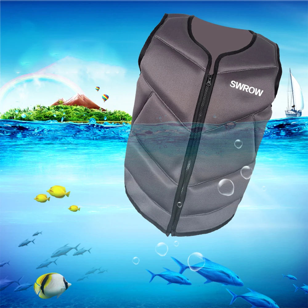 Neopren-Schwimmweste Anglerweste Rettungsweste für Erwachsene und Kinder Schwimmsport Skifahren Rettungsboote Driften