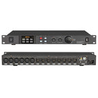 Paulkitson A808 Prozessor Digitaler professioneller Audioprozessor 8 In 8 Out 32Bit DSP 7-Band EQ Equalizer WIFI USB Ohne Rauschen