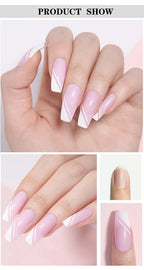 LILYCUTE 15ml Verlängerungsgel-Nagellack-Set Quick Nail Prolong mit Verlängerungsform-Nagelspitzen Acryl-Lösung Maniküre-Werkzeug-Kit