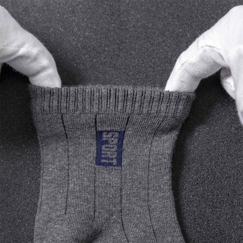 20 Stück = 10 Paar hochwertige Herrensocken aus Baumwolle, atmungsaktiv, schweißabsorbierend, mittellang, schwarze Socken, Deodorant, Business-Herren-Geschenk-Socken