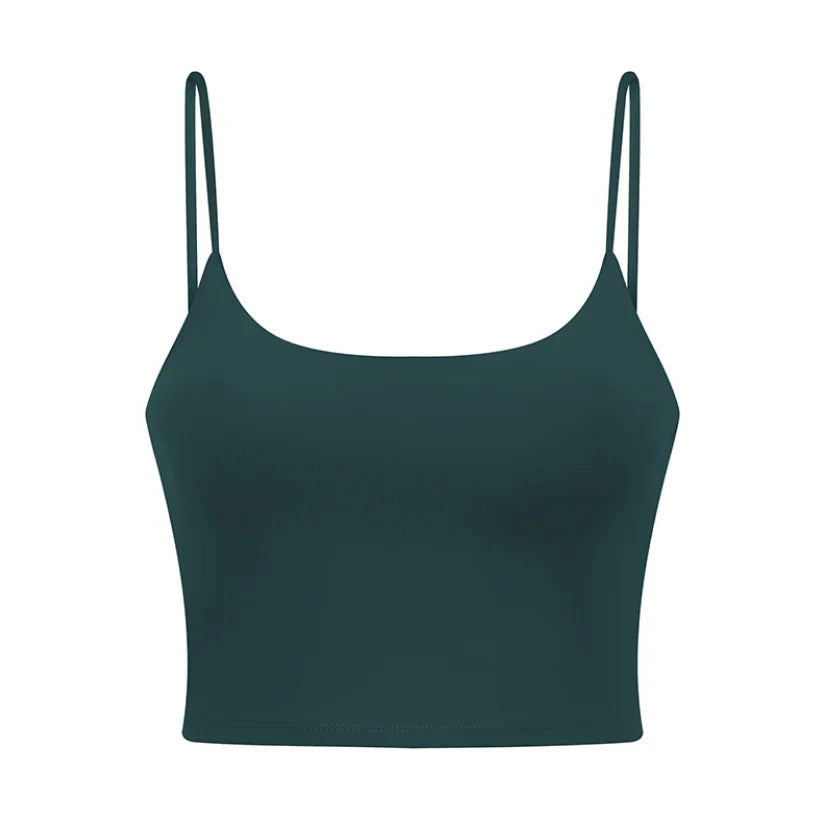 Damen Longline Sport-BH ohne Bügel, gepolstert