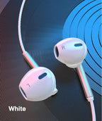 EARDECO 8 Kerne Kabelgebundene Kopfhörer Ohrhörer Bass In-Ear-Kopfhörer mit Mikrofon Ohrhörer Ohrstöpsel Handy-Headset Dynamischer Stereo