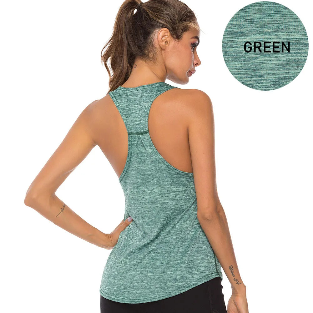 WANAYOU Ärmellose Yoga-Shirts Damen Schnelltrocknendes Running Sport Tank Top Ärmelloses Fitness Gym Workout Top Yoga Weste