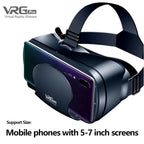 Virtual Reality VR Brille IMAX Riesiger Bildschirm HD 3D Brille Google Cardboard Box VR Headset Helm für 5-7" Telefon, unterstützt Gamepad