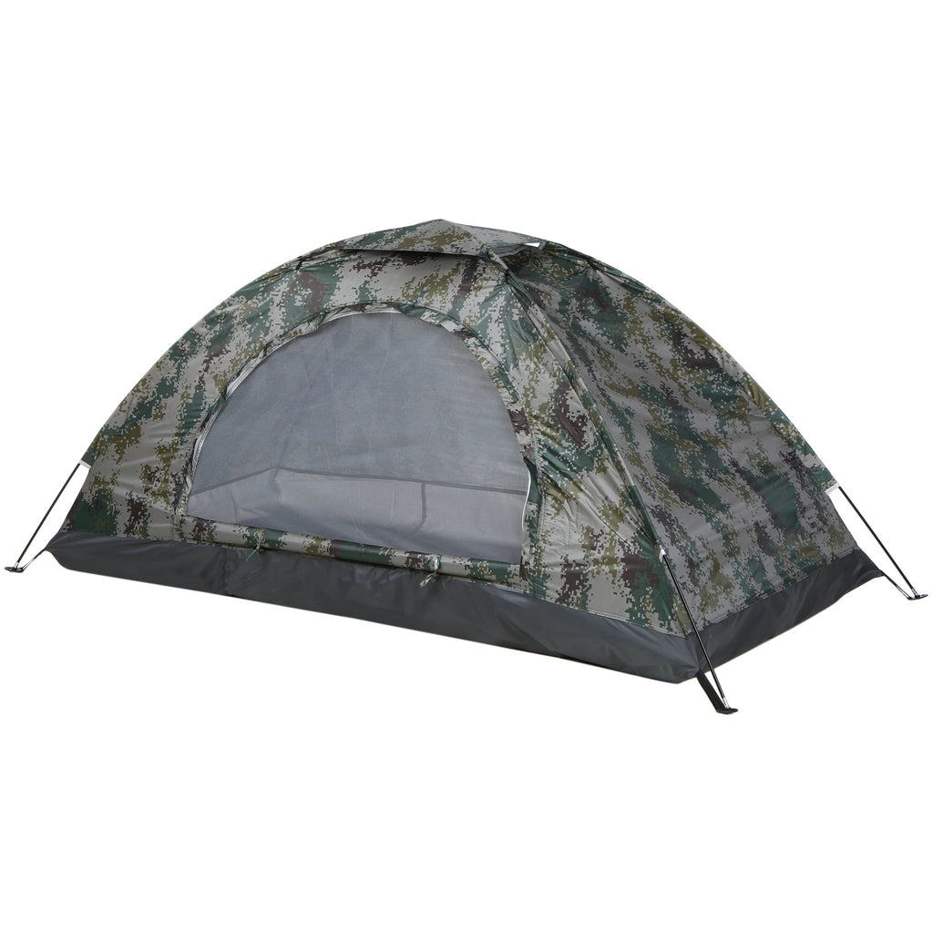 Tomshoo 1/2 Personen Ultraleichtes Campingzelt Einwandiges Tragbares Wanderzelt Anti-UV-Beschichtung UPF 30+ für Outdoor, Strand, Angeln
