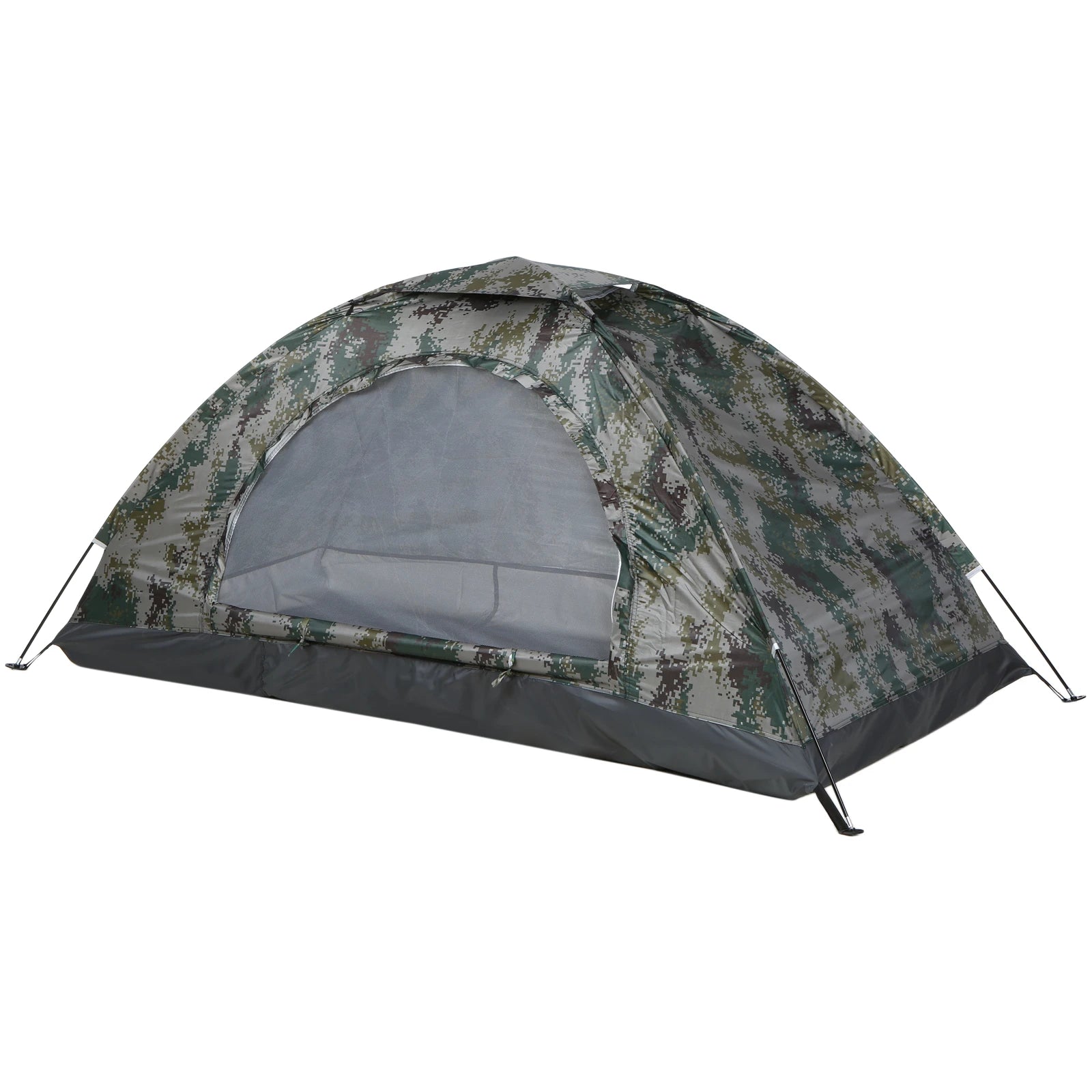 Tomshoo 1/2 Personen Ultraleichtes Campingzelt Einwandiges Tragbares Wanderzelt Anti-UV-Beschichtung UPF 30+ für Outdoor, Strand, Angeln