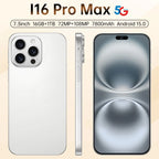 Neues I16 Pro Max grenzüberschreitendes exklusives 5G-Telefon, 7,3-Zoll-Bildschirm, Android 15.0, Dual-SIM, Auslandsversion, Direktvertriebsquelle