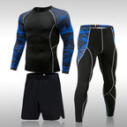 Herren Kompressions-Sportanzug Schnelltrocknend Schweißableitend Fitness Training MMA Kit Rashguard Herren Sportbekleidung Jogging Laufbekleidung