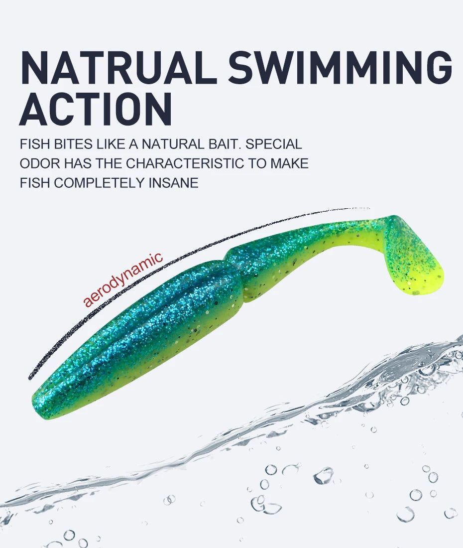 ESFISHING Angelköder Easy Shiner 100mm125mm155mm 200mm pesca isca artificial Silikonköder Leurre Souple Hecht Barsch