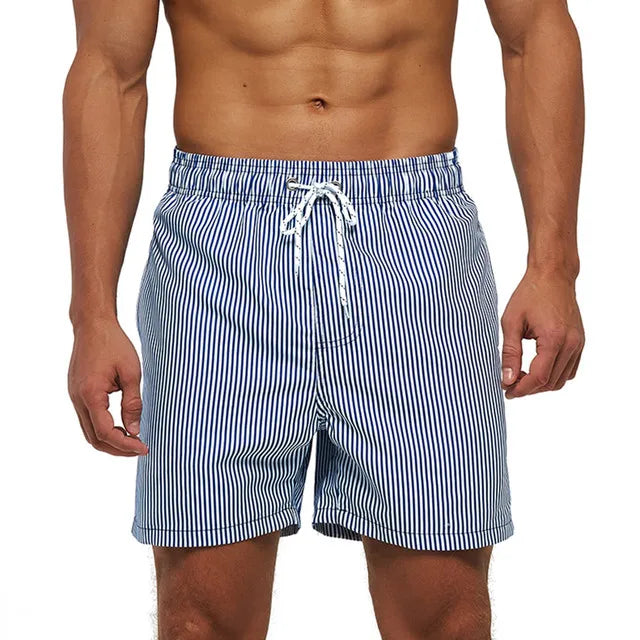 DATIFER Herren Sport-Badeshorts im neuen Stil Polyester-Druck Fitness-Badehose Surfen Badehose Badebekleidung