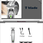 Kemei 1949 Ganzmetall-Haarschneider Professioneller Clipper für Friseure Wiederaufladbarer Elektrischer Herren-Bartrasierer Haarschneidemaschine