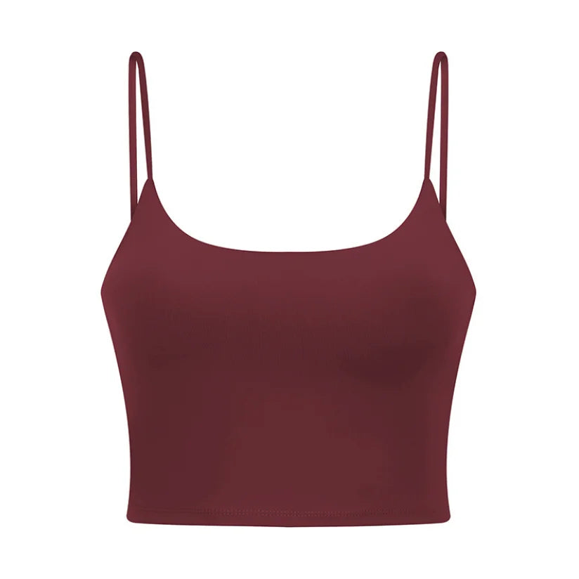 Damen Longline Sport-BH ohne Bügel, gepolstert