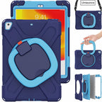 Für iPad 7., 8., 9., 10.2, 10. Generation Air 2 3 4 5 10.9 Mini 6 9.7 Pro 11 12.9 2022 Hülle Rotation Griffständer Kinder Stoßfeste Abdeckung