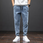 Frühling Sommer Schwarz Blau Cargo Jeans Herren Streetwear Denim Jogger Hosen Herren Baggy Harem Jean Hosen Übergröße