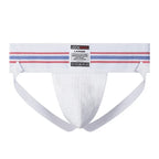 JOCKMAIL sexy Herren Unterwäsche Jockstrap Homme Herren Jockstrap Unterwäsche Herren String Jockstrap Gay Jockstrap Baumwolle Atmungsaktiv weiß