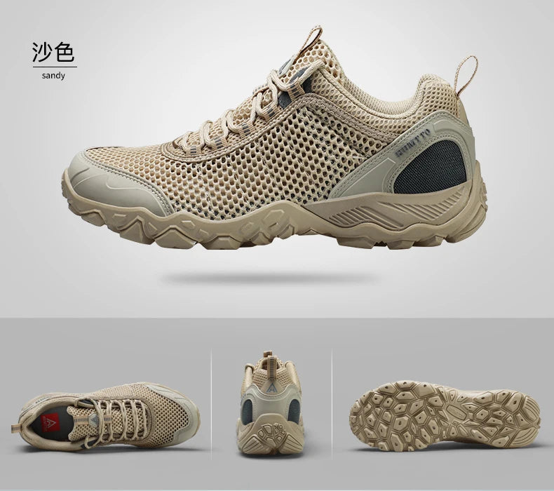 HUMTTO Men Hiking Shoes Breathable Outdoor Sports Climbing Shoes hunting shoes women Trekking Sneakers ankle boots tennis shoes