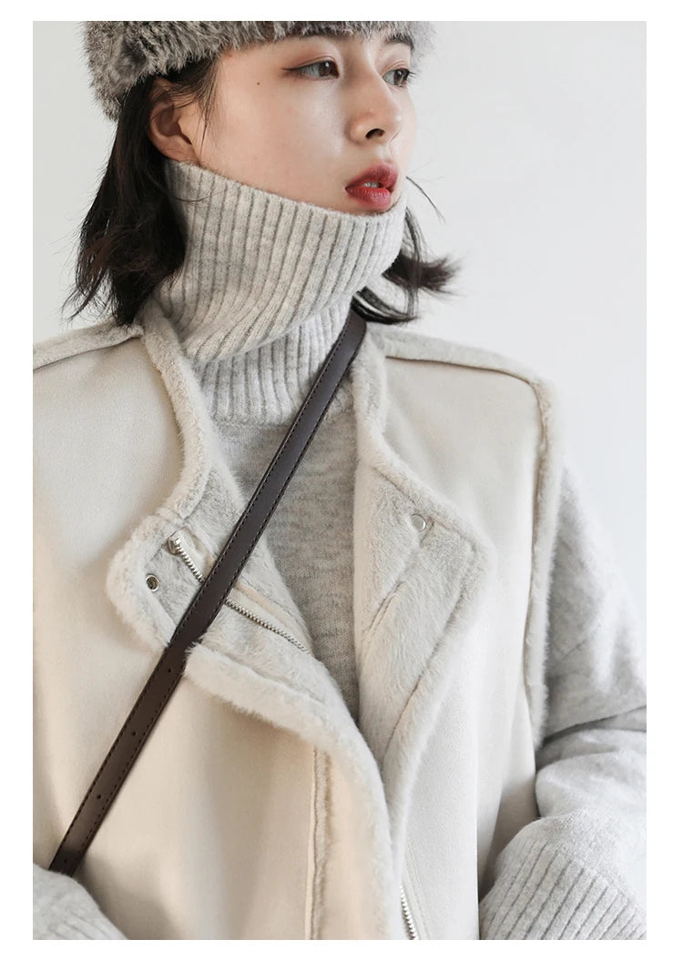 CHIC VEN Koreanischer Damen Pullover Lockerer Rollkragenpullover Warme Einfarbige Pullover Strickwaren Basic Female Tops Herbst Winter 2022