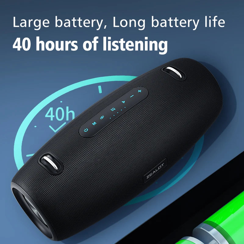 ZEALOT-S67 60W Tragbarer Bluetooth-Lautsprecher Outdoor Party-Lautsprecher Großer lauter Lautsprecher Exzellente Bassleistung Hifi-Lautsprecher