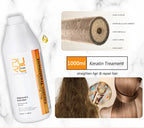PURC 1000ml Keratin Haarglättende Glättungsbehandlung für lockiges, krauses Haar, brasilianische Keratinprodukte professionell