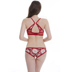 DaiNaFang Neue Sexy Hochwertige Damen Ultra Dünn Dick 75-95 BCDE Cup BH-Sets Spitze Push Up Unterwäsche Höschen Übergröße Dessous
