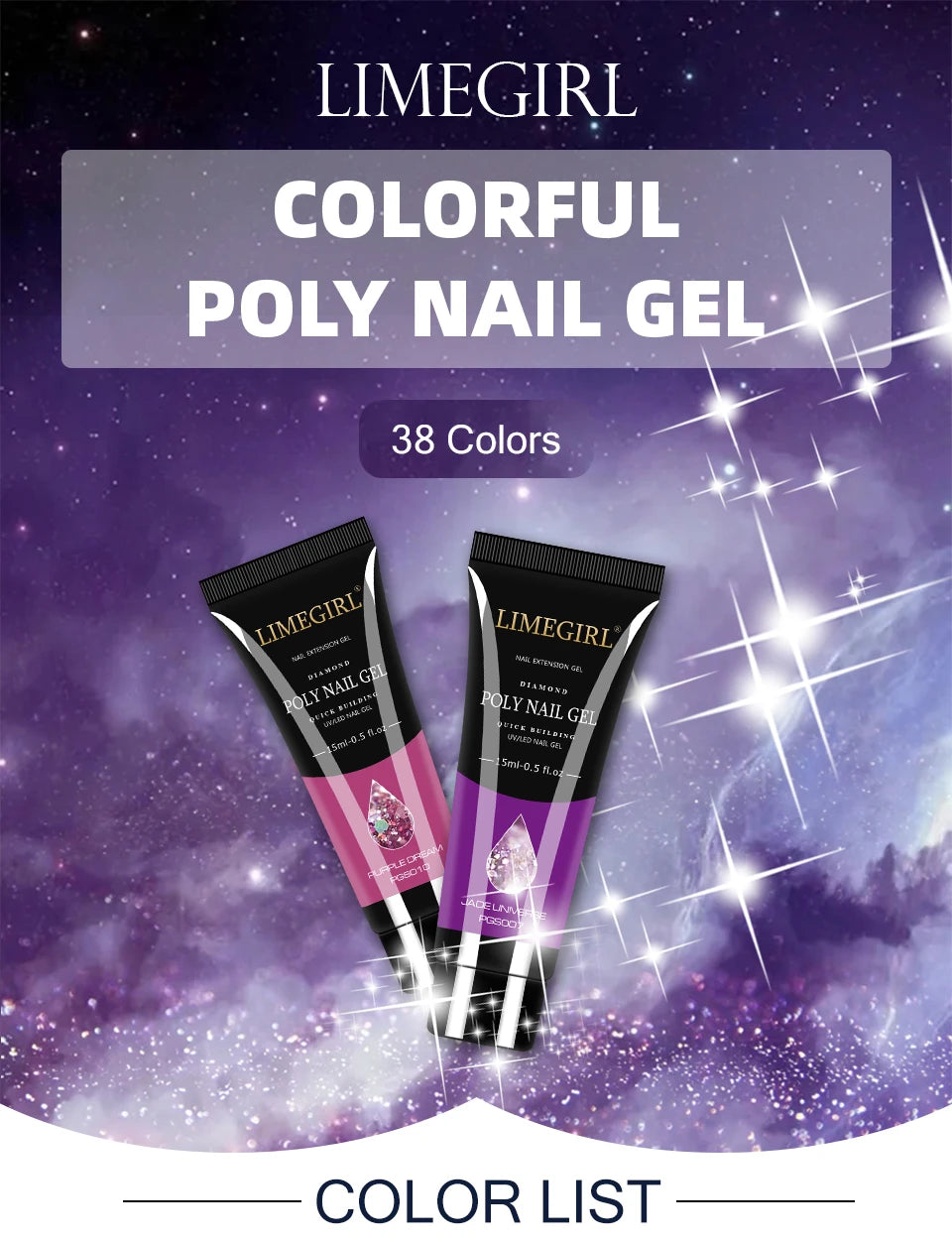 Nagelset mit Nagellampe Nageltrockner Nagelbohrmaschine Maniküre-Set Kit Poly-Nagelgel-Kit Nagellack-Set Soak-Off Nail Art Werkzeuge Sets
