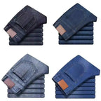 Großhandel mittelhohe Taille Herren Straight Jeans Mixed Denim Gute Qualität Sommer Freizeitstil Washed Craft