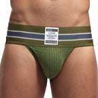 JOCKMAIL sexy Herren Unterwäsche Jockstrap Homme Herren Jockstrap Unterwäsche Herren String Jockstrap Gay Jockstrap Baumwolle Atmungsaktiv weiß