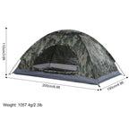 Tomshoo 1/2 Personen Ultraleichtes Campingzelt Einwandiges Tragbares Wanderzelt Anti-UV-Beschichtung UPF 30+ für Outdoor, Strand, Angeln