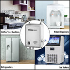 SucceBuy Flaschenwasser-Dosierpumpe mit PE-Schlauch 3,8 L/Min 2,8 bar für Kaffee-/Teemaschine Wasserspender Kühlschrank Eisbereiter