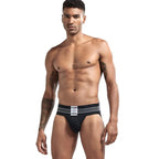 JOCKMAIL sexy Herren Unterwäsche Jockstrap Homme Herren Jockstrap Unterwäsche Herren String Jockstrap Gay Jockstrap Baumwolle Atmungsaktiv weiß