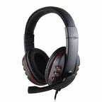 Kopfhörer 3,5mm Kabelgebundenes Gaming Headset Ohrhörer Musik für PS4 Playstation 4 Game PC Chat Computer mit Mikrofon