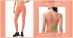 SOISOU Nylon Yogahosen Gym Leggings Damen Mädchen Fitness Weiche Strumpfhosen Hohe Taille Elastisch Atmungsaktiv Keine T-Linie Sporthosen